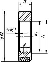 Чертеж калибр кольца резьбового
